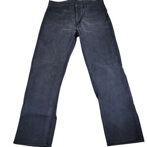 Levi‎ Strauss Mens Workwear Fit Jeans Black 36x32 Straight Leg Denim